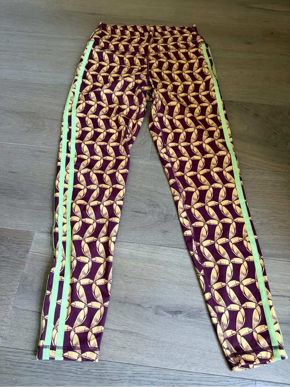 Farm Rio and Adidas medium tight fit pants 7/8 length